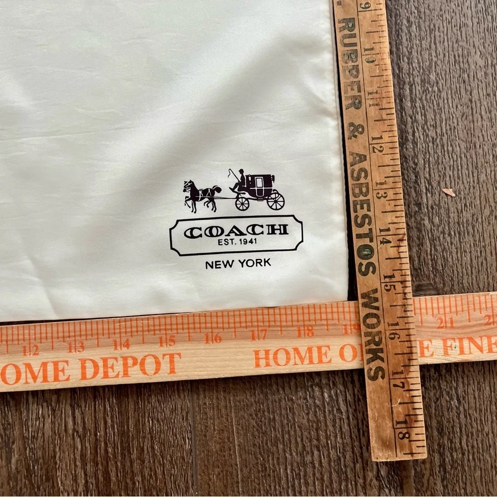 Coach Ivory Storage Pouch 15/19 inches